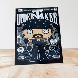 Funko Pop WWE Undertaker Poster On 4" X 6" Metal Print