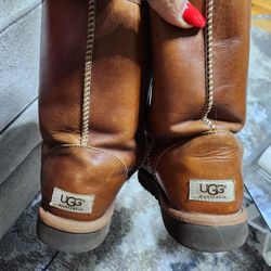 Leather Ugg Boots Size 10