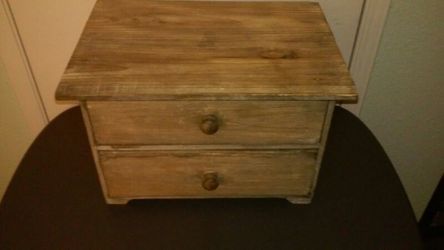 Wood 2 Drawer