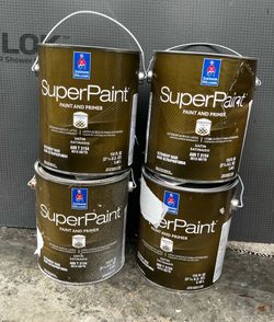 Exterior Superpaint And Primer In One. Satin . Each Gallon $20 . See Pictures About Colors