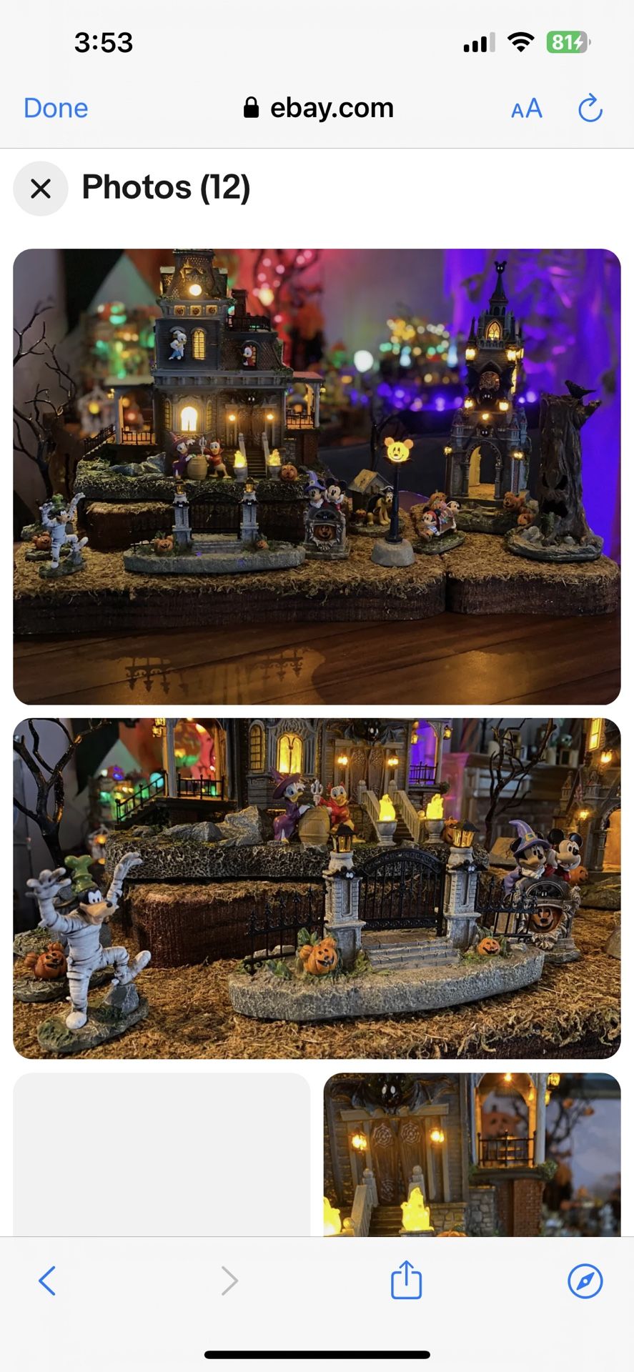 Disney Halloween Set New In Box