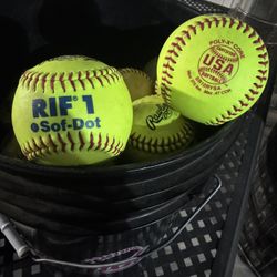  10” SoftBalls ASA Stamped New and Used