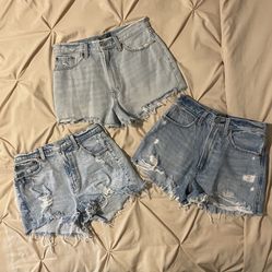 3 Pair Of Jean Shorts 