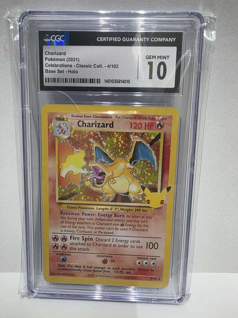 CGC 10 Charizard 25th Celebrations