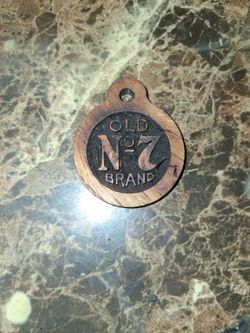 Wooden Jack Daniel's tag