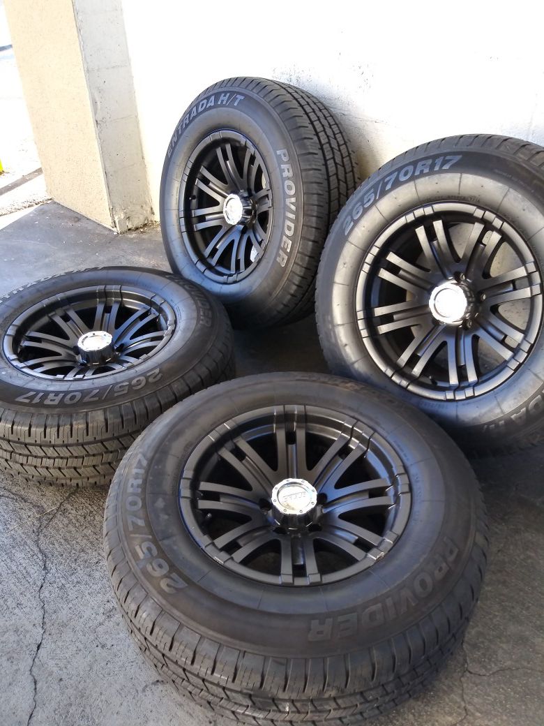 Off road rims with new tires