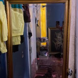 Antique Golden Mirror
