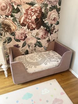 Pink Second Story Home Bodhi Girls Kids Toddler Bed Mattress and Covers