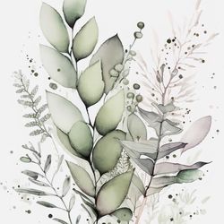 24”x36” Botanical Watercolor Prints