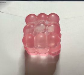 Pink ice cube squishy