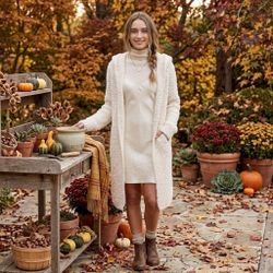 Brand New POL Brand Chunky Hooded Knit Cardigan