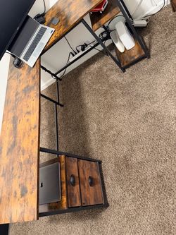 L-Shape Wood Desk