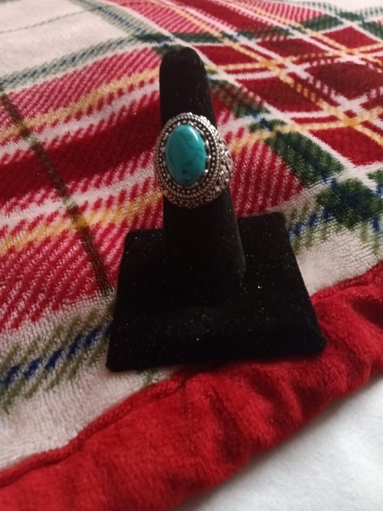 Single Stone Turquoise Ring