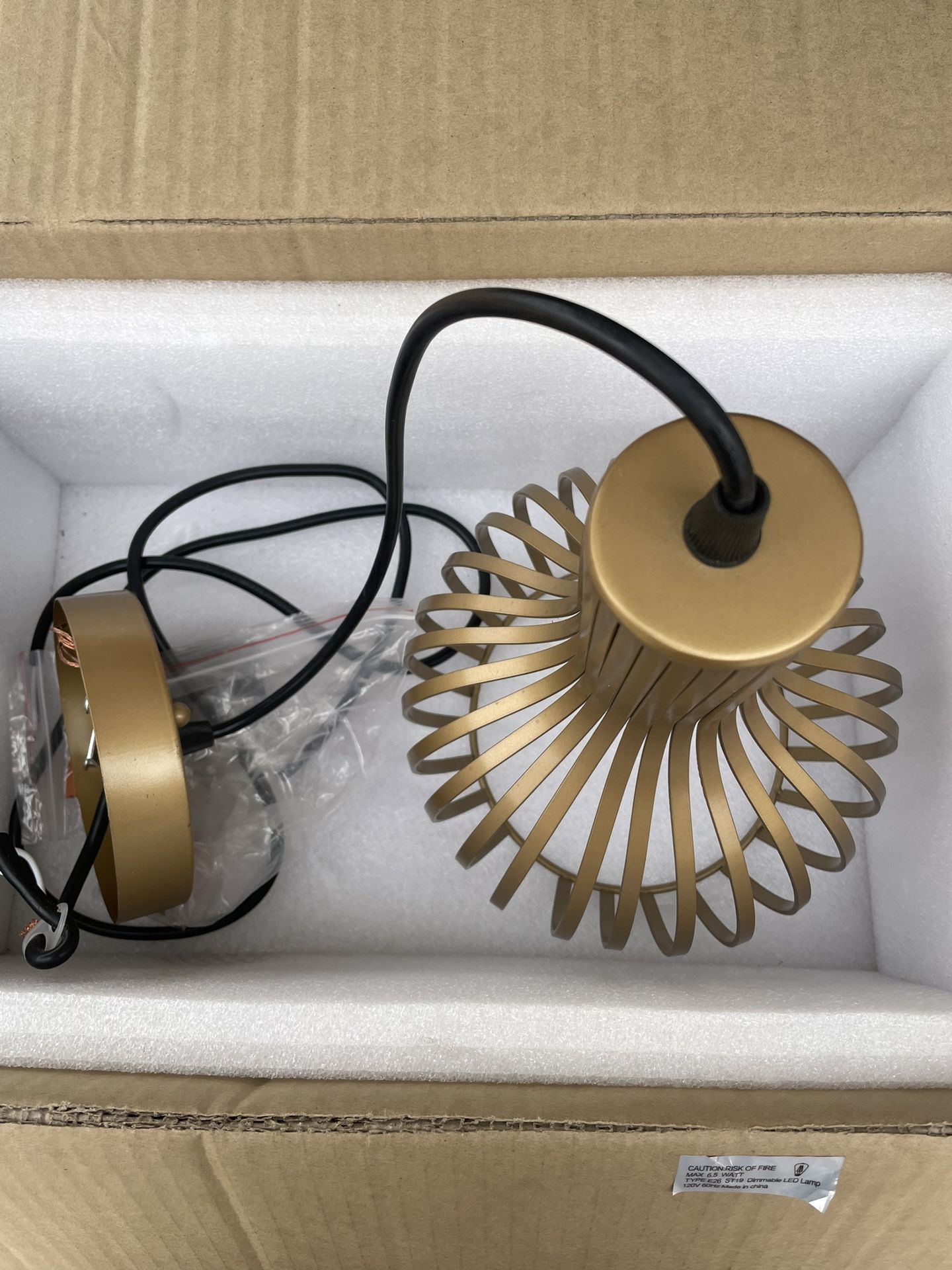 Gold Light Fixture