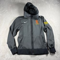 Nike USC Trojan NCAA 2022 Sweater Men’s S Gray Rowing Dri Fit Hooded #2021