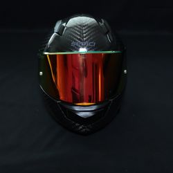 Sedici Strada II Carbon Motorcycle Helmet Size L With Cardo Slim