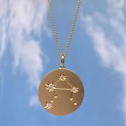 14k Libra Necklace 
