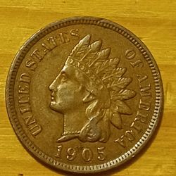1905 Indian Head Cent Penny VF