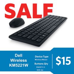 Dell, Pro KM5221W, Black 