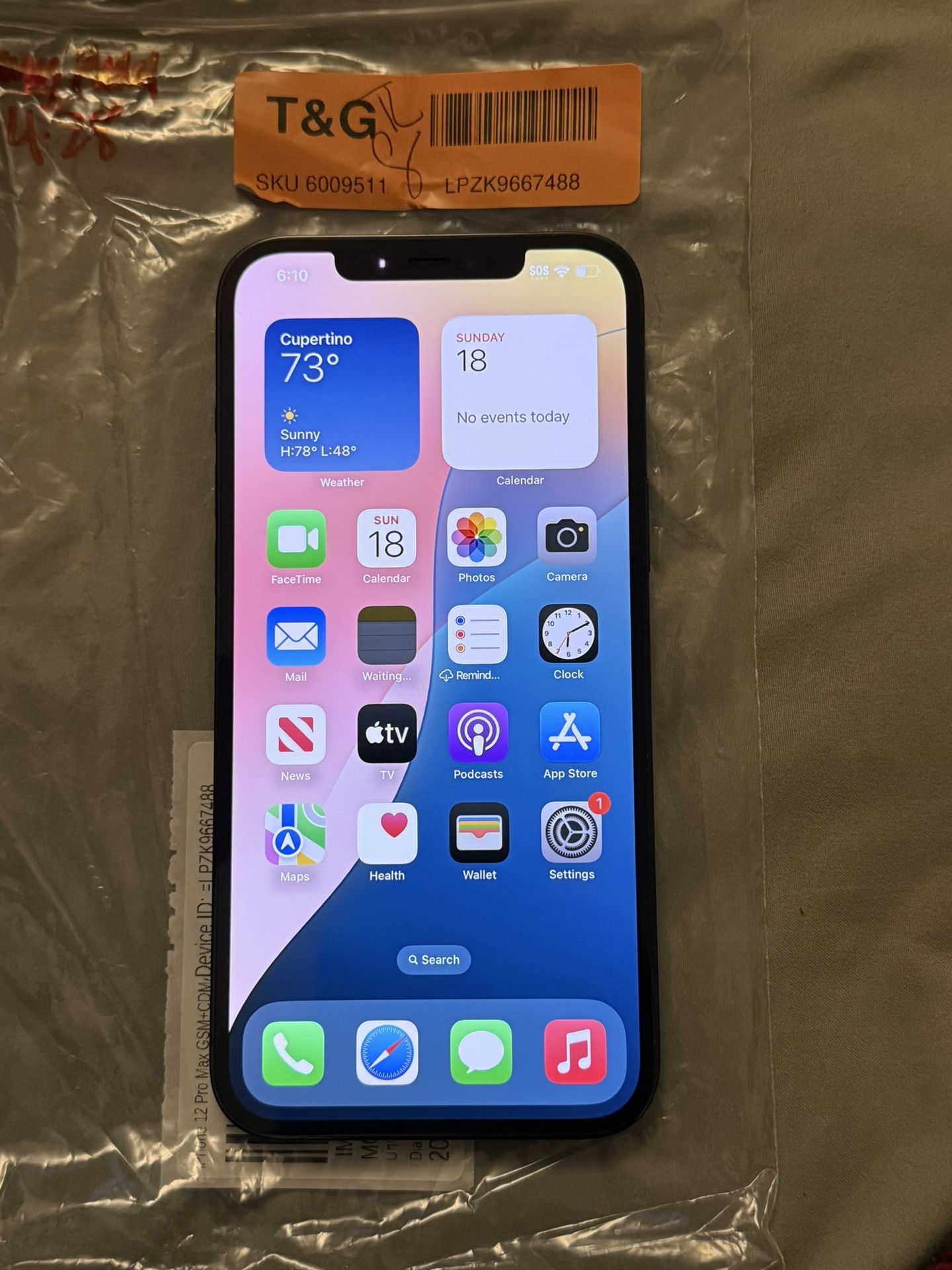 Apple iPhone 12 Pro Max 5G 128GB (Unlocked) - Pacific Blue