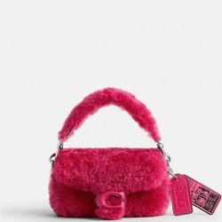 Coach The Lil Nas X Drop Tabby 12 In Shearling & Leather Shoulder Crossbody NWT!