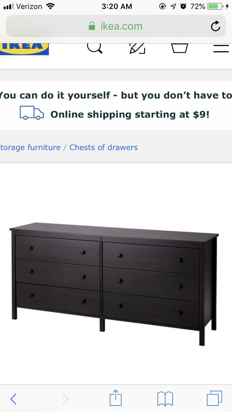 Ikea 6 drawer dresser