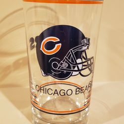 Vintage Chicago Bears NFL Glass Barware