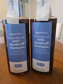 4 Amazon Basics Therapeutic Tar Gel Anti-Dandruff Shampoo 4-Pack