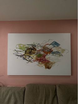 Large canvas abstract wall art
