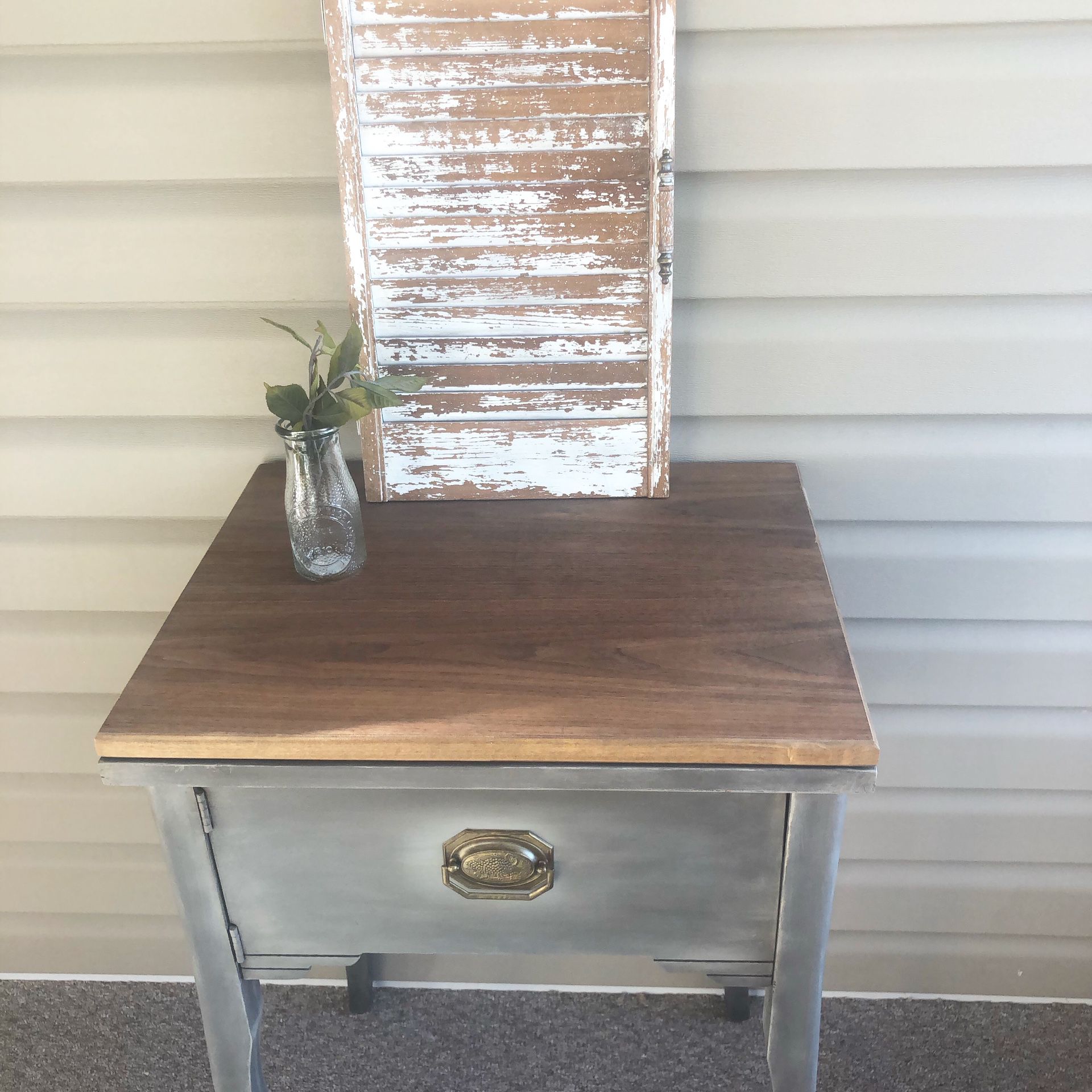 Adorable refinished ANTIQUE sewing machine stand