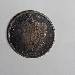 1893 cc Morgan Silver Dollar 