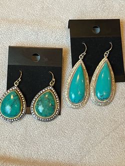 Pr turquoise earrings