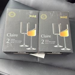 Crystal white wine Glasses