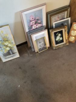 Framed painting from multiple artists
