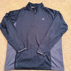 Champion Sz XL Men Quarter Zip Pullover Sweatshirt