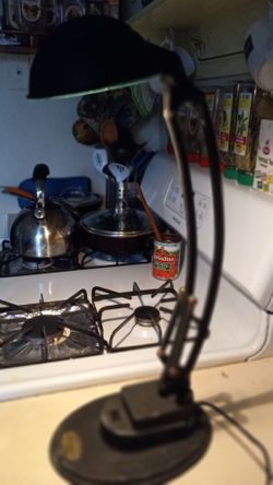 Vintage Desk Lamp 2 Light Valumes