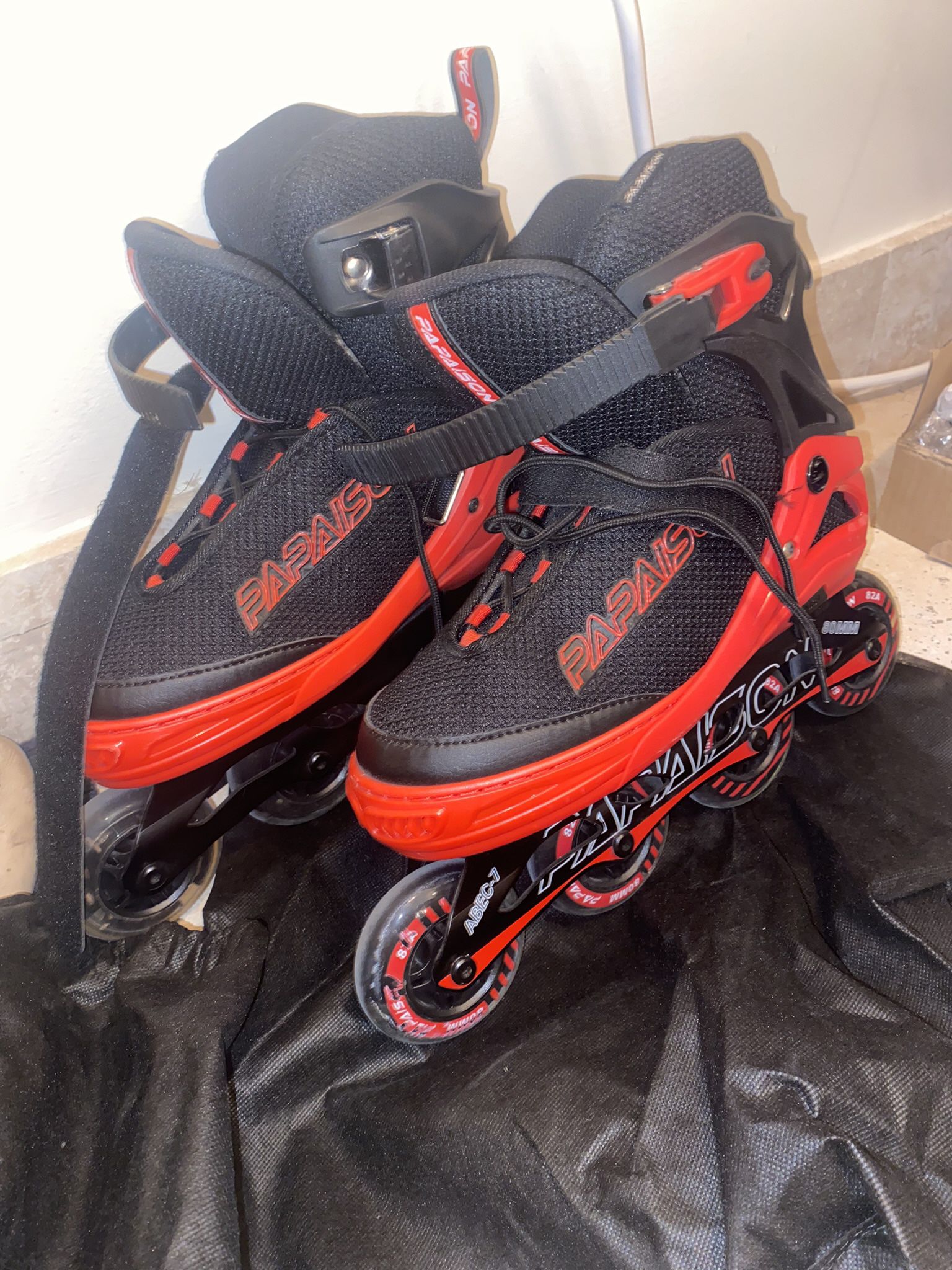 Papaison Adult Red Light-up Skates