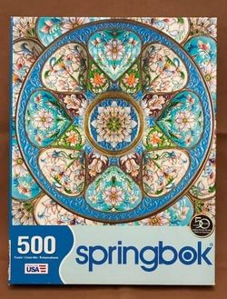 Springbok puzzle Timeless Turquoise 500 piece 33-02(contact info removed) very challenging