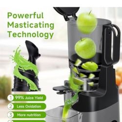 Cold Press Juicer, 5.3" Extra Large Feed Chute Fit Whole Fruits & Vegetables,...
