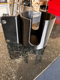 Pinball leg mountable 3d printed cup holder