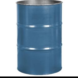 Metal Barrels 55-gallon, Not Galvanized, Open Top, No  Lid.