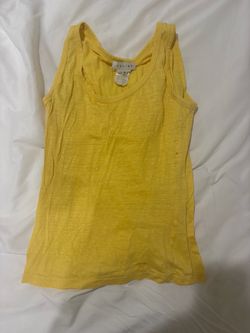 Celine Yellow Tank Top Size Small