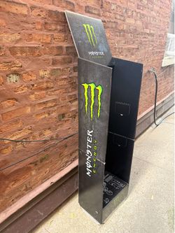 Monster energy drink cardboard display