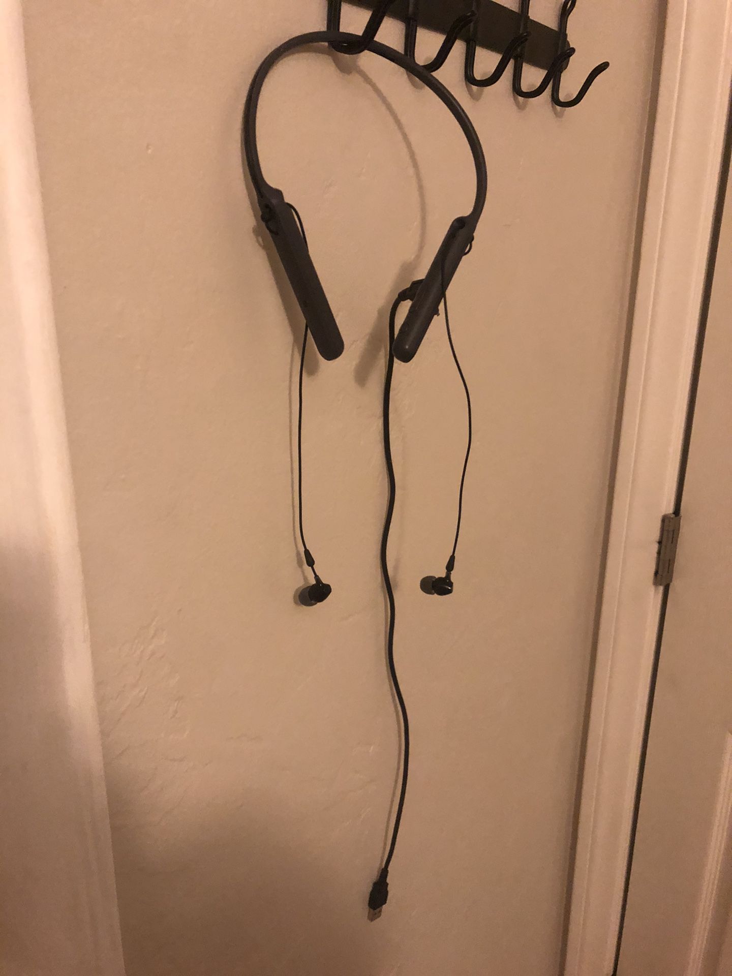 Sony wireless Bluetooth headphones (with charger)