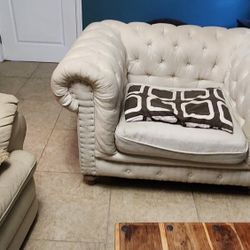 Oversized Creme Colored Chair