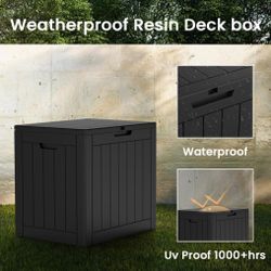 35 Gallon Resin Deck Box - Black