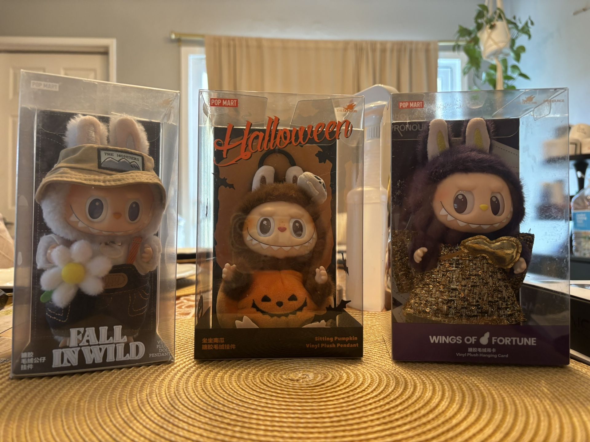 Popmart Single box labubus Fall In Wild, Wings Of Fortune, Halloween
