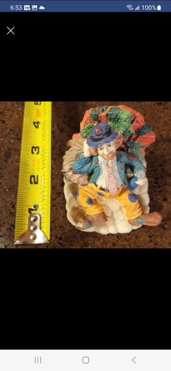 Colorful Clown Resin Figurine