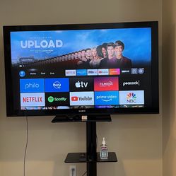 TV Stand Only - Metal and tempered glass 