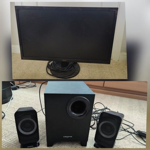 Monitor + Speakers
